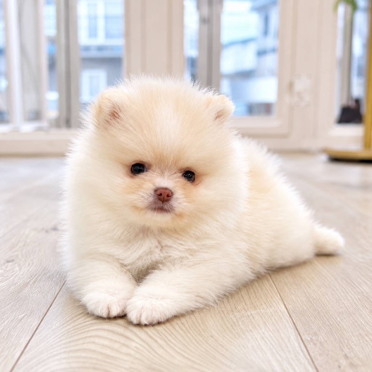 北海道のポメラニアン (PETSHOP&SALON PU-PU-PU-/2026年1月26日生まれ/女の子/クリーム)の子犬の1枚目の画像