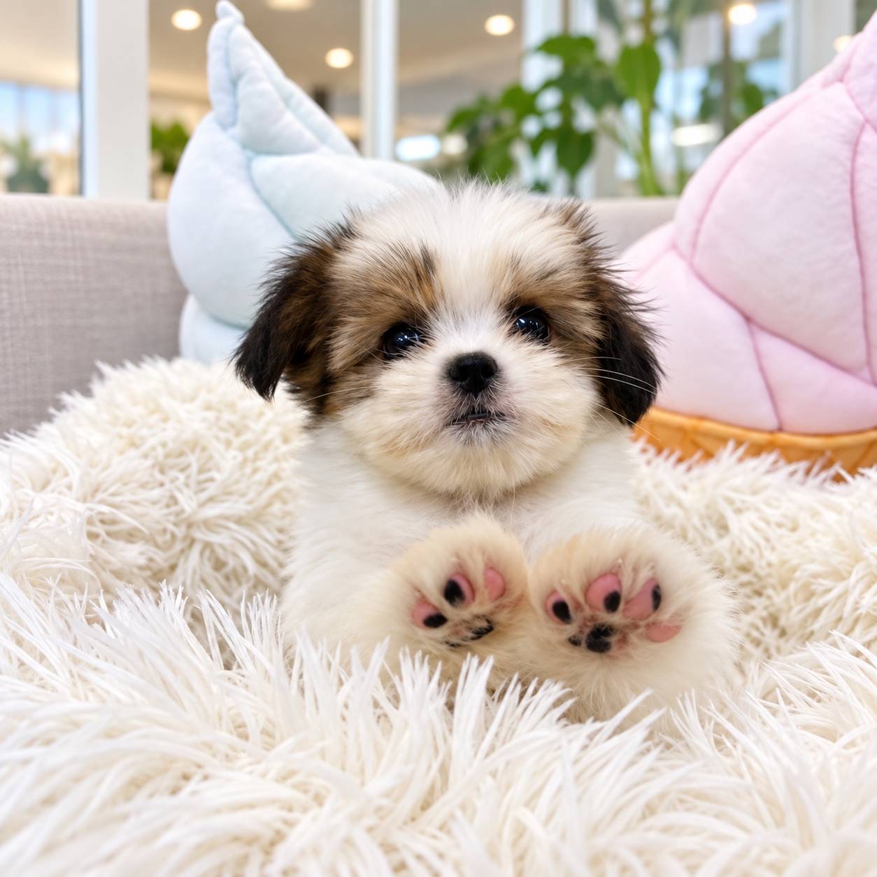 北海道のハーフ犬・ミックス犬 (PETSHOP&SALON PU-PU-PU-/2026年8月17日生まれ/女の子/ホワイトゴールド)の子犬の2枚目の画像