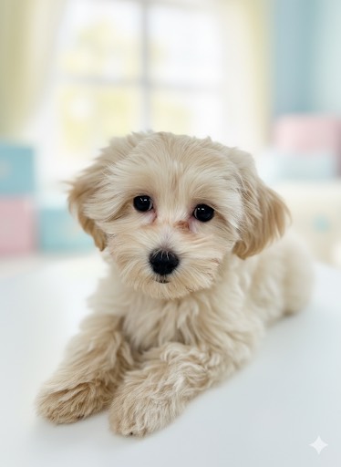 広島県のマルプー(マルチーズ×プードル) (ペットショップ カネユキ/2025年10月8日生まれ/男の子/クリーム)の子犬
