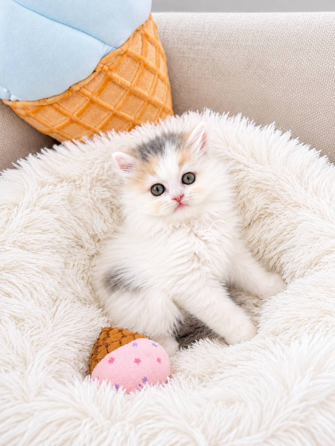 北海道のミヌエット (PETSHOP&SALON PU-PU-PU-/2026年6月29日生まれ/女の子/ダイリュートキャリコ)の子猫の1枚目の画像