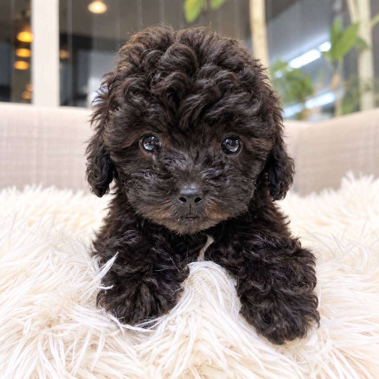 北海道のトイプードル(トイ) (PETSHOP&SALON PU-PU-PU-/2026年8月17日生まれ/女の子/シルバー)の子犬の1枚目の画像