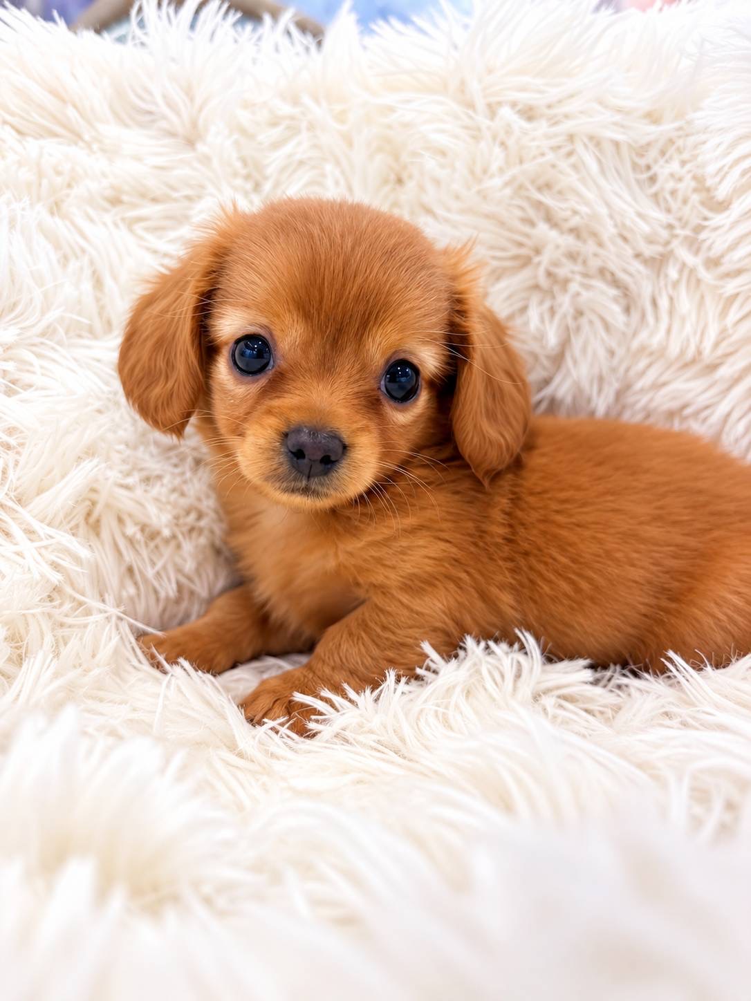 北海道のチワックス(チワワ×ダックス) (PETSHOP&SALON PU-PU-PU-/2026年8月16日生まれ/男の子/レッド)の子犬の1枚目の画像
